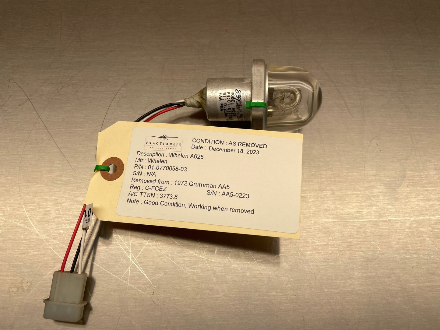 Strobe Bulb Whelen A625 01 - 0770058 - 03 | FractionAIR Parts - Aircraft Parts & Accessories