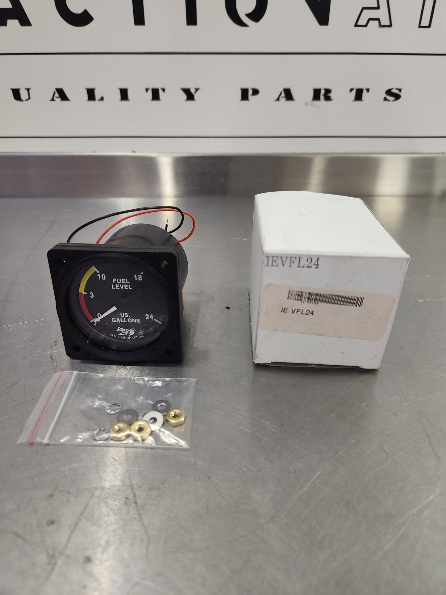 Vans Aircraft Fuel Level Gauge | 0-24 US Gallons | FractionAIR Parts - Aircraft Parts & Accessories
