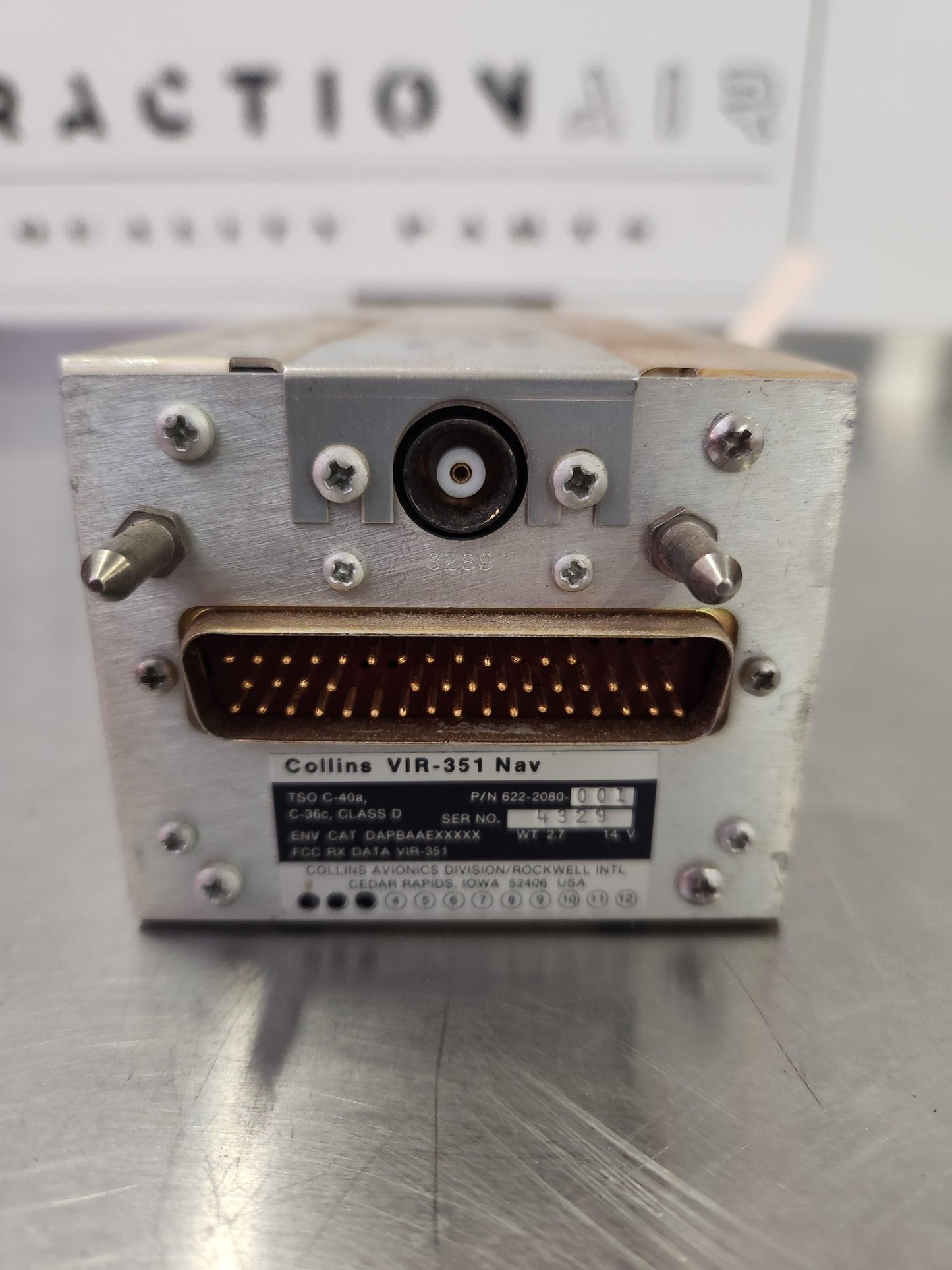 VIR - 351 NAV Collins Receiver (core) | FractionAIR Parts - Aircraft Parts & Accessories