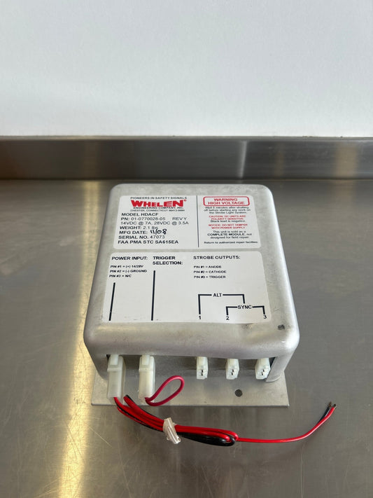 Whelen HDACF Power Supply ( 14V / 28V ) - 01 - 0770028 - 05 | FractionAIR Parts - Aircraft Parts & Accessories