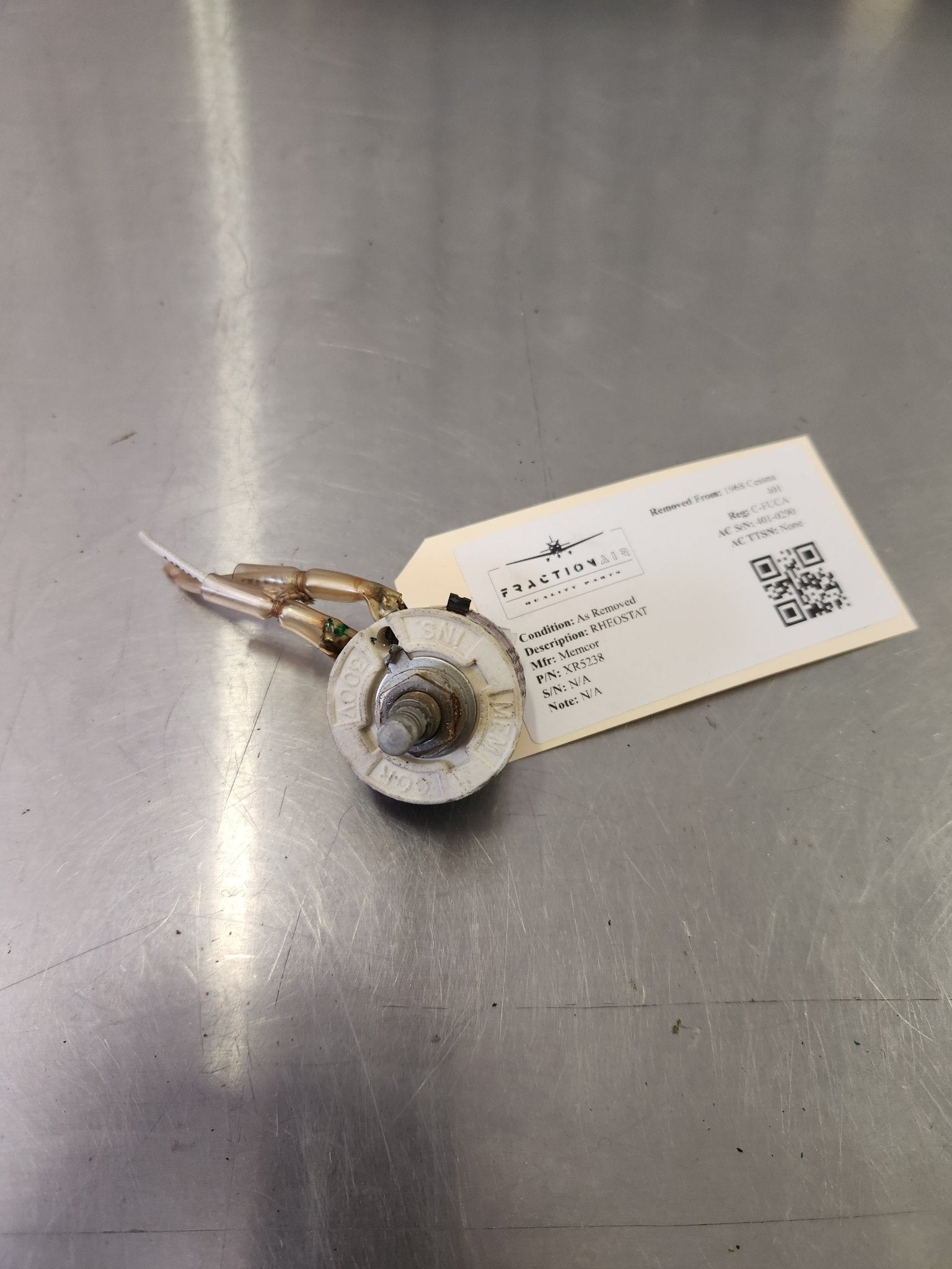 XR5238 Memcor RHEOSTAT | FractionAIR Parts - Aircraft Parts & Accessories